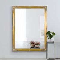Hamilton Vintage Gold Antique Design Wide Wall Mirror 137 x 106cm - Gold - image 1