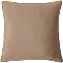 Bloomsbury Cut Velvet Piped Cushion - Taupe - thumbnail 5