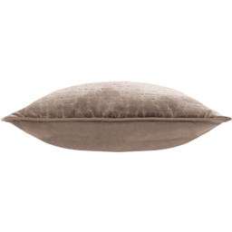 Bloomsbury Cut Velvet Piped Cushion - Taupe - thumbnail 3