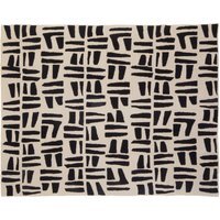 Bosie Ozella Natural And Black Throw - Black
