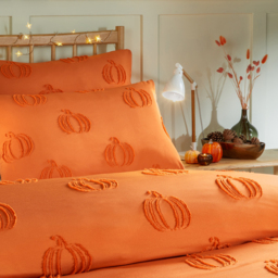 Pumpkin Fields Ultra Soft Touch Duvet Cover Set Super King - Multicoloured - thumbnail 2