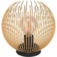 Eglo VENEZUELA Black and Gold Steel Table Lamp - Black, Gold
