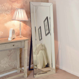 MirrorOutlet Thirlmere Modern Venetian Dress Mirror 170 x 59cm - Yellow - thumbnail 2