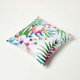 Pink Flamingo Outdoor Cushion 45 x 45 cm, Set of 2 - Pink & Green - thumbnail 5