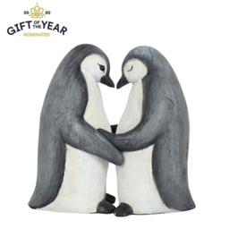 Penguin Partners for Life Ornament Valentine's Day Gift - Grey - thumbnail 3