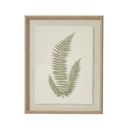 Timeless Fern Art With Beaded Frame - White - thumbnail 3