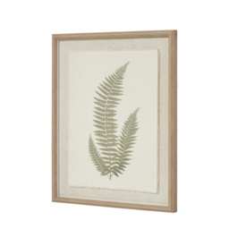Timeless Fern Art With Beaded Frame - White - thumbnail 4