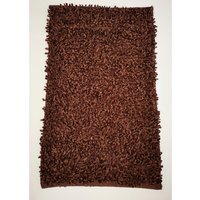 Oxford Shaggy Polycotton Super Absorbant Rug (88x55 cm) - Chocolate