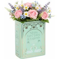 Fairy Tales Book Shaped Vase - Green