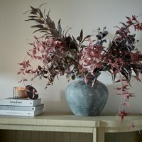 Amalfi Decorative Vase For Faux Floral Arrangements - Grey - image 1