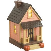 LED Light Up Miniature Cottage - Pink