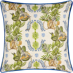 Valera Lagos Monkey Tropical Cushion - Multicolour / Polyester - thumbnail 2
