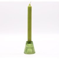 Garden Jade Flip Candle  Tealight Holder Elegant Garden Decor - Green
