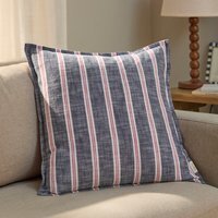 Abersoch Stripe Cotton Cushion - Regatta Red / Polyester - image 1