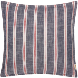 Abersoch Stripe Cotton Cushion - Regatta Red / Polyester - thumbnail 2