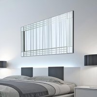 MirrorOutlet Rydal Triple Edge Square Corners Mirror 174 x 85cm - All glass