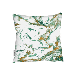 Green  Golden Marble Outdoor Cushion - Green / 60cm - thumbnail 2