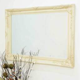 Buxton Ivory Wall Mirror 108 x 78cm - Cream - thumbnail 4