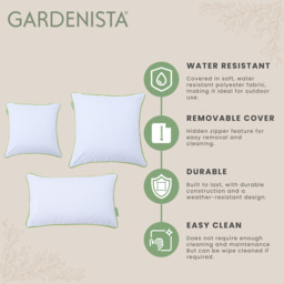 Garden Scatter Cushion Sofa Outdoor Decorative Throw Pillows - Lime / 45cm / 6 - thumbnail 2