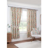Amaryllis Pencil Pleat Curtain - Multi / 117cm / 183cm - thumbnail 1