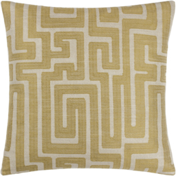 Lauder Jacquard Cushion - Olive / 80 Polyester 20 Feather - thumbnail 2