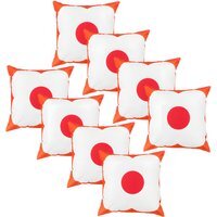 Water Resistant Garden Outdoor Printed Scatter Cushion - Orange Red / 8 - thumbnail 1