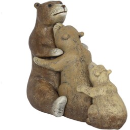 Adorable Bear Family Ornament (Height) 10 cm - Brown - thumbnail 4