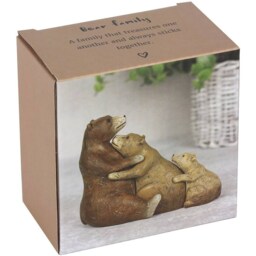 Adorable Bear Family Ornament (Height) 10 cm - Brown - thumbnail 5
