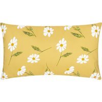 Daisies Floral Reversible Outdoor Cushion Cover - Yellow