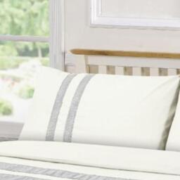 Lace Dia Duvet Cover Set Bedding - Cream / Super King - thumbnail 3