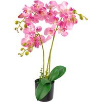 Artificial Luxury Orchid Triple Stem - Green
