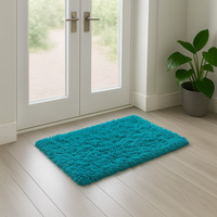 Supersoft Shaggy High Pile 40x60cm Mat - Teal