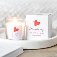 You Light Up My Life Scented Jar Candle - Strawberry - image 1