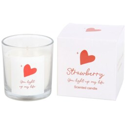 You Light Up My Life Scented Jar Candle - Strawberry - thumbnail 2