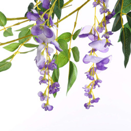 Set of 2 Artificial Hanging Wisteria Flowers - Purple - thumbnail 5