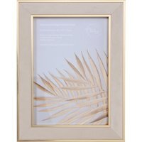 Gold Edge Velvet Photo Frame - Neutral / A4