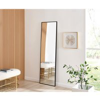 Emma Rectangle Black Frame Wall Mirror - Black / 170x50cm - thumbnail 1