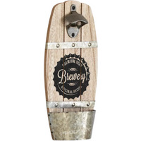 Wall Plaque Beer Bottle Opener - Brown,Silver,Black / Brewery