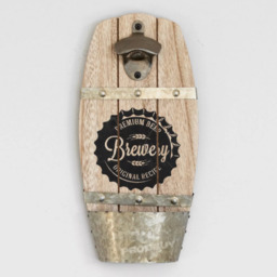 Wall Plaque Beer Bottle Opener - Brown,Silver,Black / Brewery - thumbnail 3
