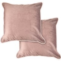 Plush Velvet Soft Touch Cushion Cover In Heather - Pink