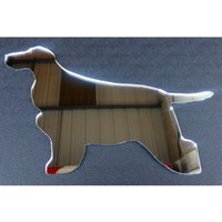 Cocker Spaniel Silver Acrylic Mirror - Silver / 21.4cm