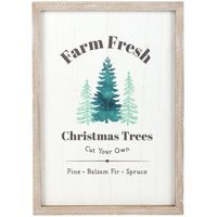 Farm Fresh Christmas Trees Framed Wall Art Print - H35 x W25cm - image 1