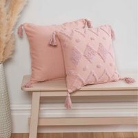 Juniper Tufted (43x43) Cushion Cover - Blush