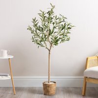 Christow Artificial Olive Tree 4ft¿6ft - Green / 45cm