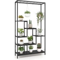 6-Tier Tall Plant Stand - Black