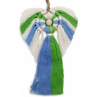Macrame Angel Gift Box - Earth Hati-Hati Handwoven Indonesian Cotton - Multi