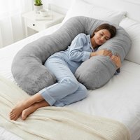 Luxury Supersoft Supporting Body Maternity Pillow - Silver
