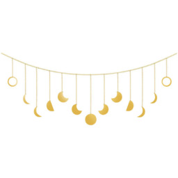Moon Eclipse Wall Hanging Decoration - Gold - thumbnail 2
