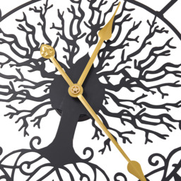 Metal Minimalist Arabic Numerals Wall Clock - Black - thumbnail 5