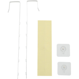 Rectangular Over-Door Mirror with Adhesive Wall Hooks and Stickers - Gold / 4.2kg - thumbnail 3